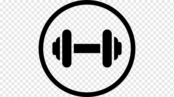 Качок со штангой силуэт