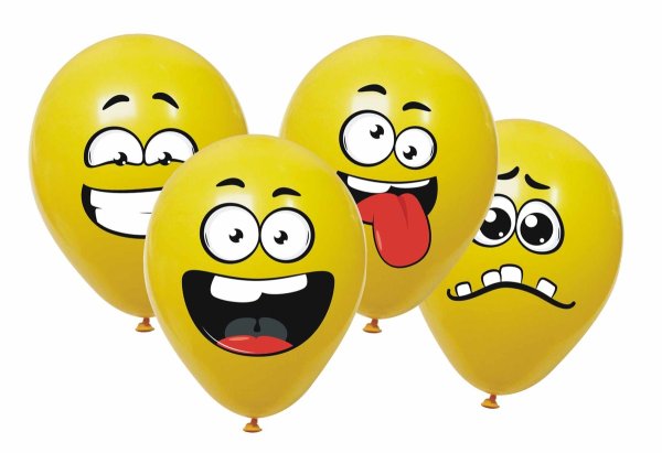 Воздушный шарик с рожицей