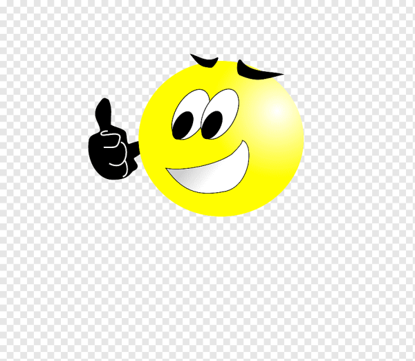 Смайлик с большим пальцем вверх