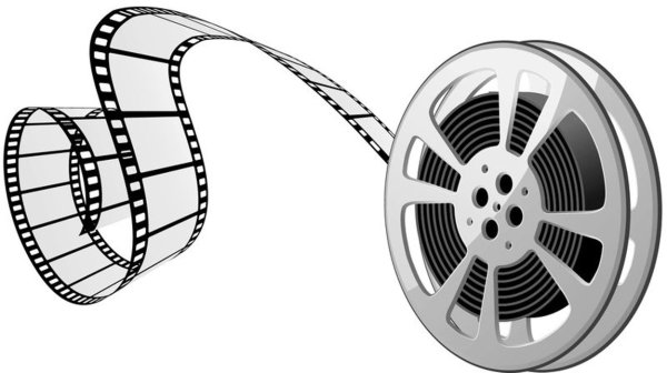 Катушка кинопленки вектор