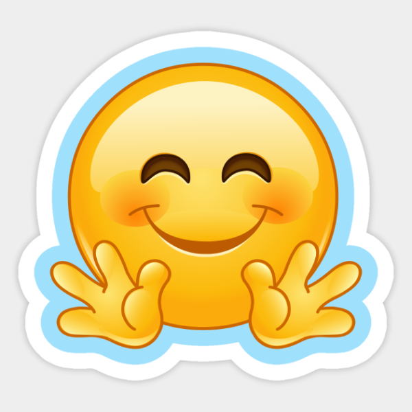 Смайлик с обнимающими руками