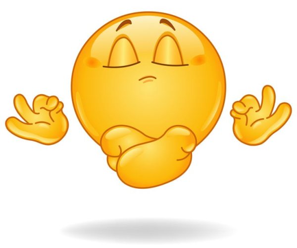 Медитирующий смайлик