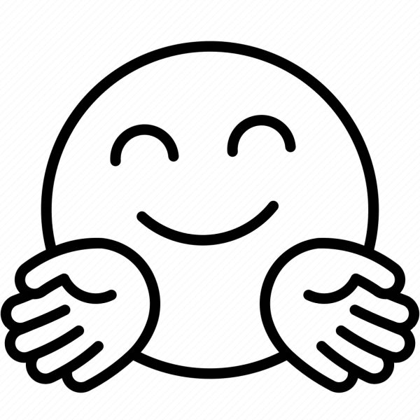 Смайлики обнимаются