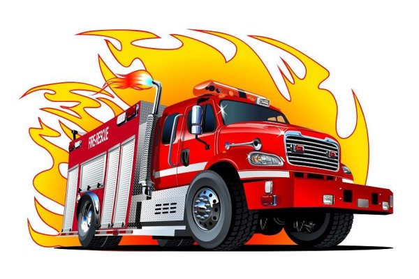 Пожарная машина ЗИЛ 131 рисунок