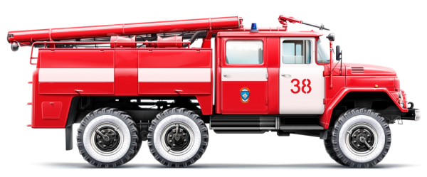 Пожарная машина вид сверху