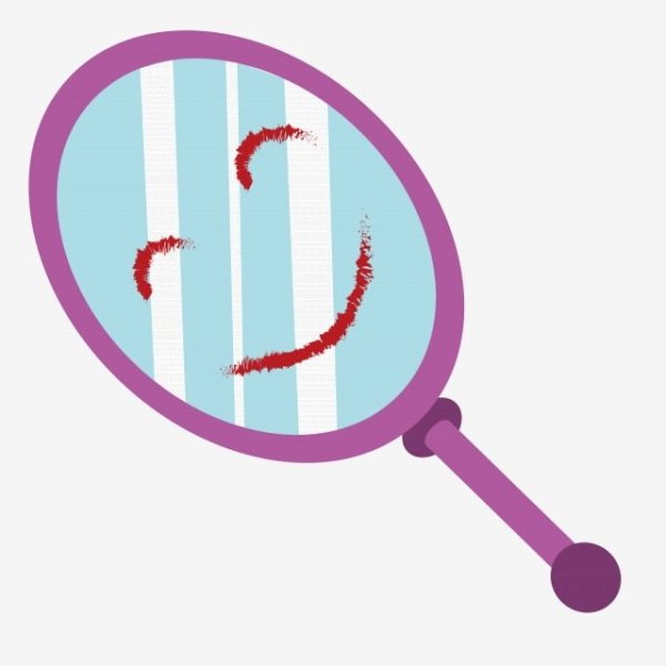 Смайлик зеркало