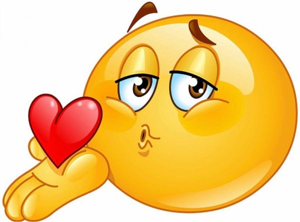 Воздушный поцелуй смайлик