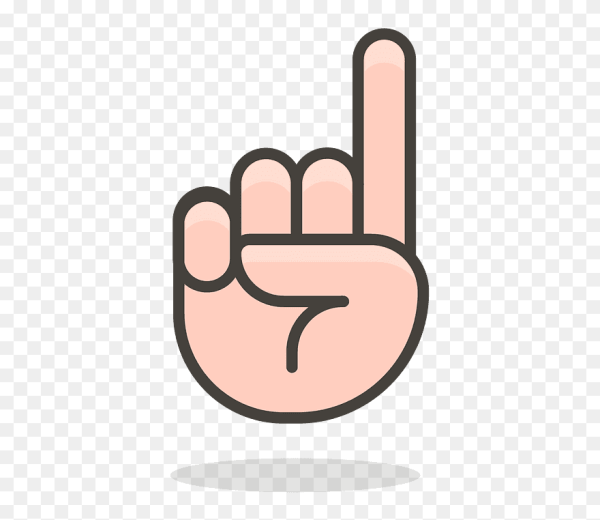 Указательный палец в верх