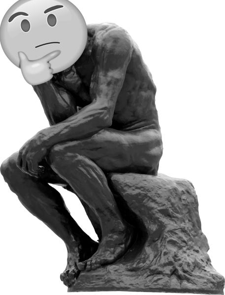 Статуя думающего человека