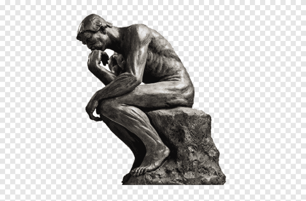Скульптура мыслитель Родена рисунок