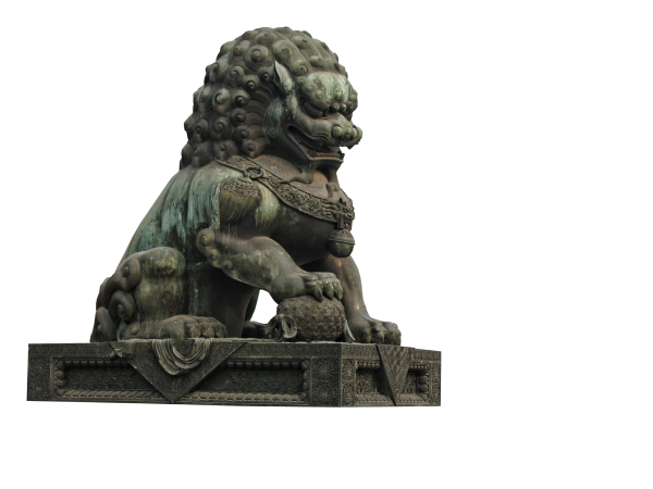 Каменная статуя без фона