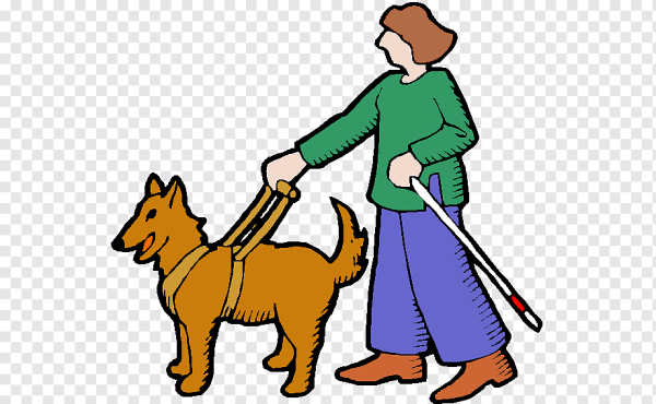 Собака поводырь рисунок