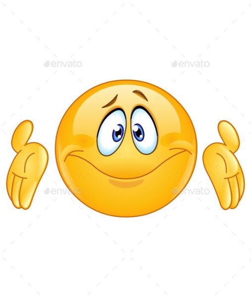 Смайлик разводит руками