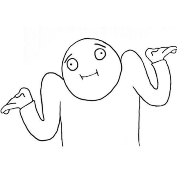 Человек пожимает плечами Мем