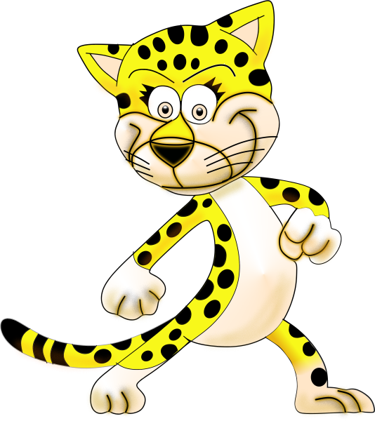 Леопард мультяшный