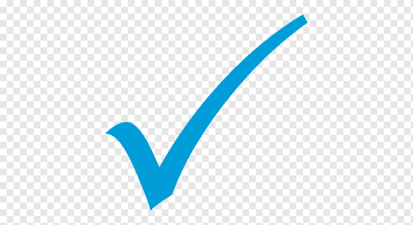 Синяя галочка