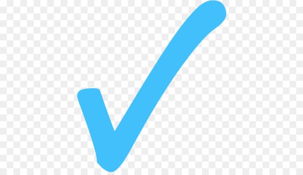 Значок синяя галочка