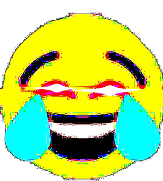 Смеющийся Смайл со слзеами