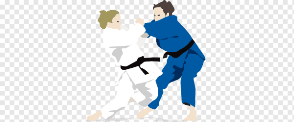 Дзюдо на прозрачном фоне