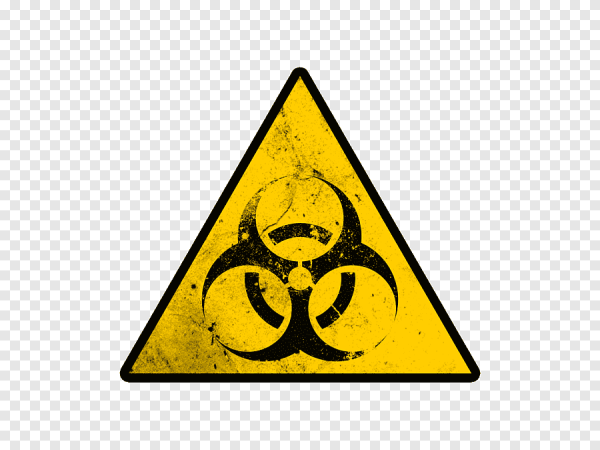 Знак опасно радиация