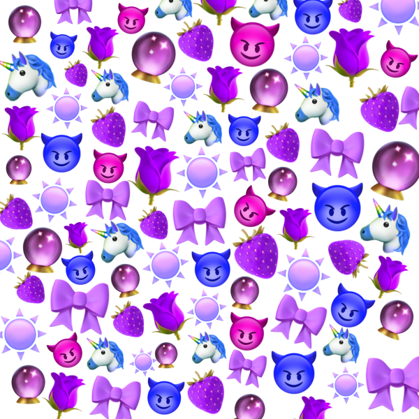 Смайлы на фиолетовом фоне