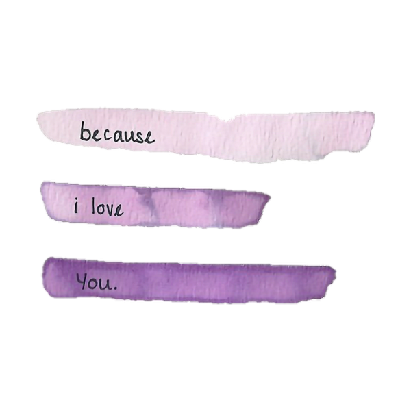 Стикеры Эстетика фиолетовый