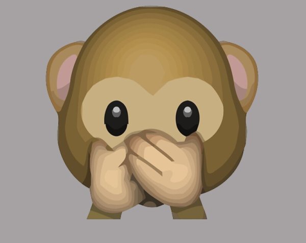 Смайлик обезьянка