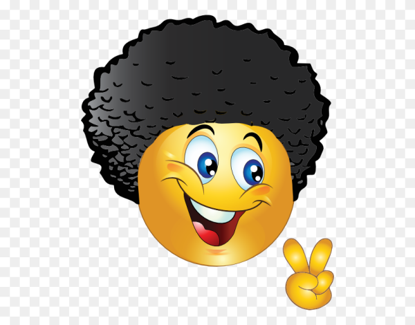 Смайлик с волосами