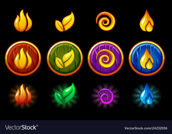 Красивые значки стихий