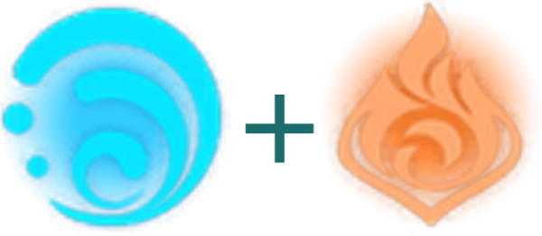 Гидро Геншин Импакт символ