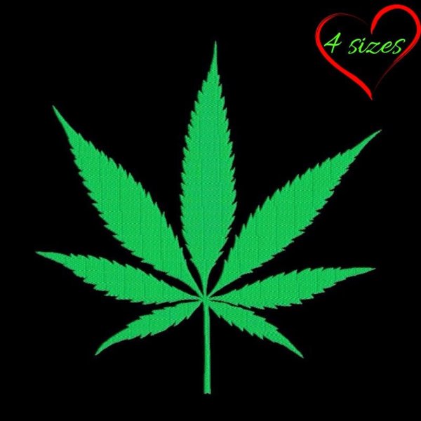 Смайл конопляный лист