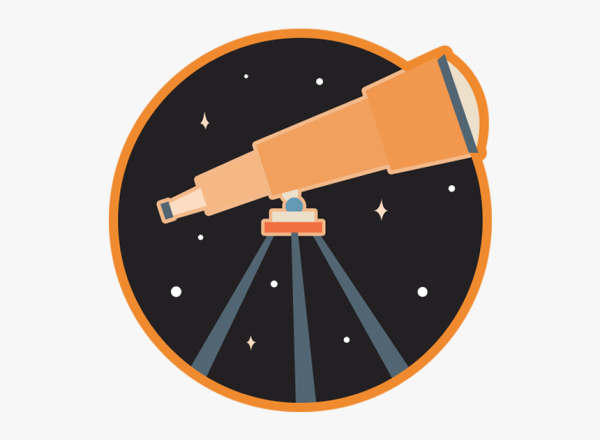 Телескоп рисунок