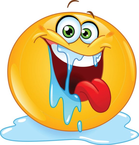 Смайлик слюнки текут