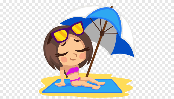 Смайлик на пляже