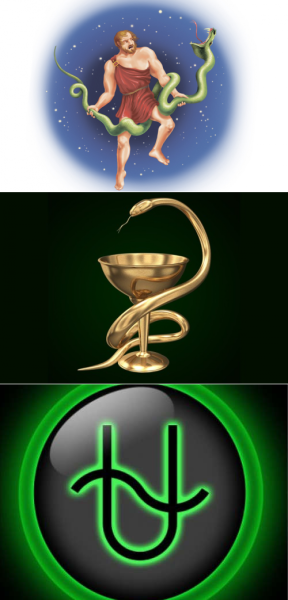 Знак зодиака Змееносец вектор