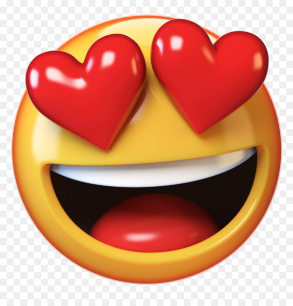 Смайлик с влюбленными глазами