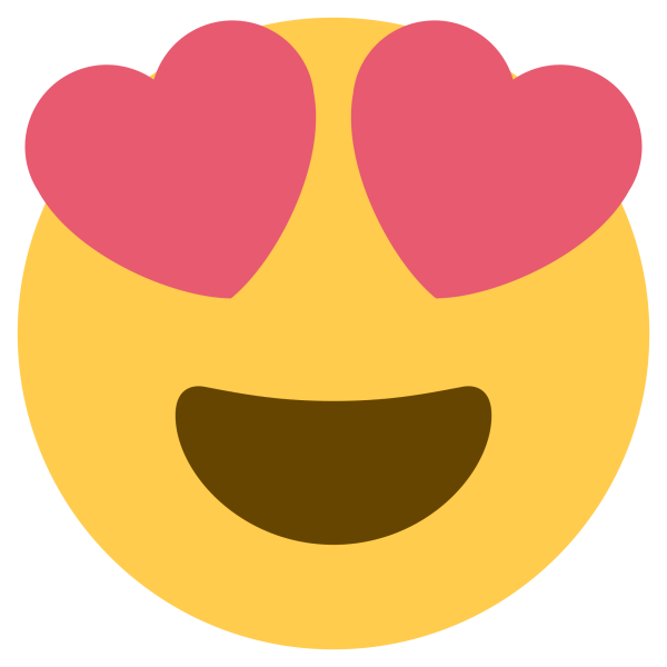 Смайлик с влюбленными глазами