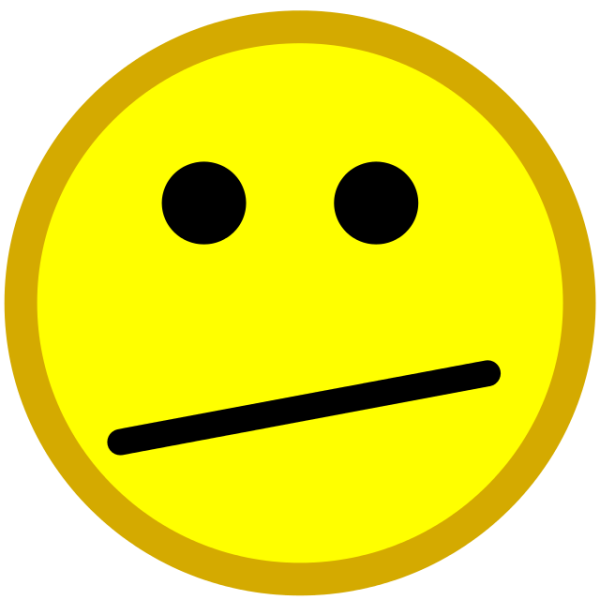 Нейтральный смайлик