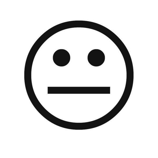 Нейтральный смайлик