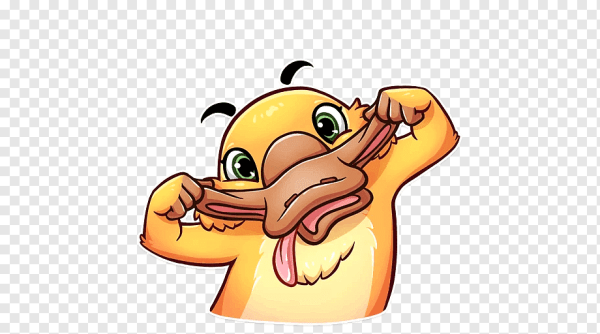 Утка наклейка