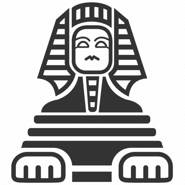 Египетский сфинкс силуэт