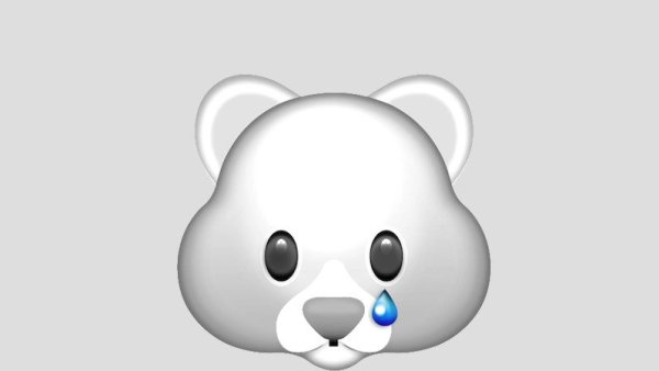 ЭМОДЖИ белый медведь