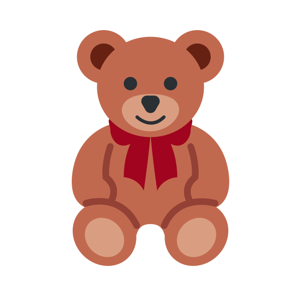 Эмодзи мишка плюшевый