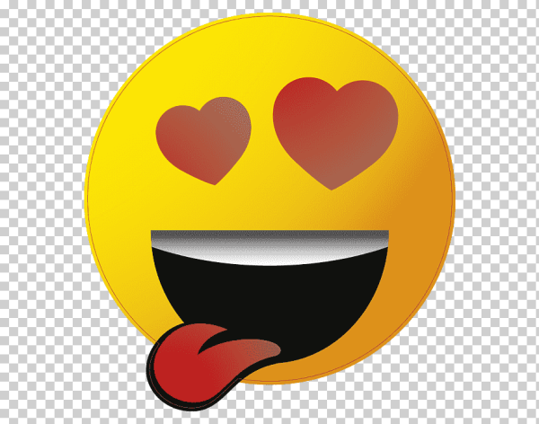 Влюбленный смайлик символами