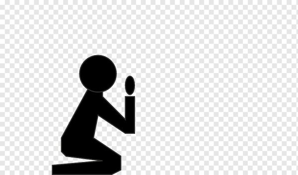 Стикмен на коленях