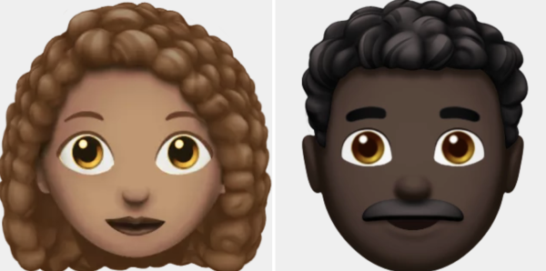 Кудрявая девочка ЭМОДЖИ