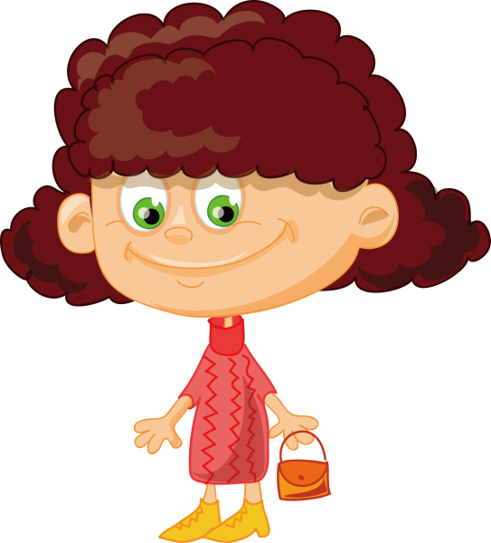 Кудрявые дети мультяшные