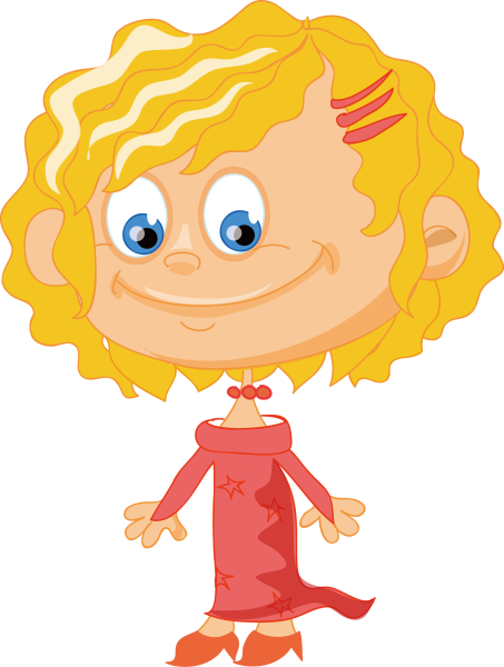 Мультяшные девочки с кудряшками