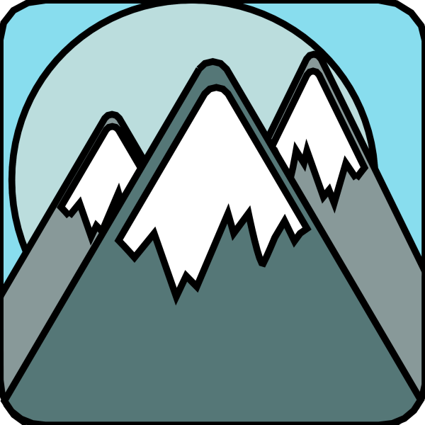 Снежная шапка горы