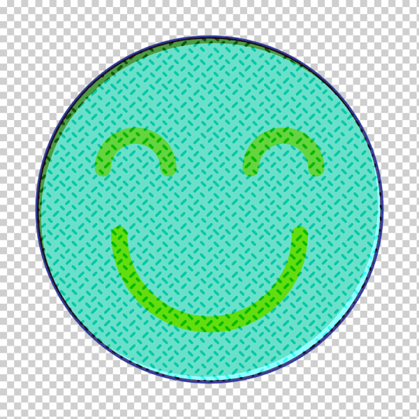 Бирюзовый смайлик